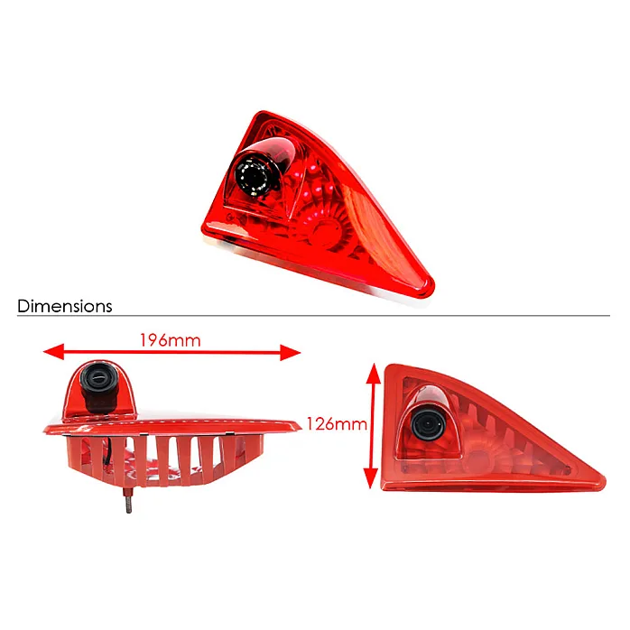 InCarTec Renault Master Brake Light Reverse Camera NTSC with Rear View Camera Monitor/Screen
