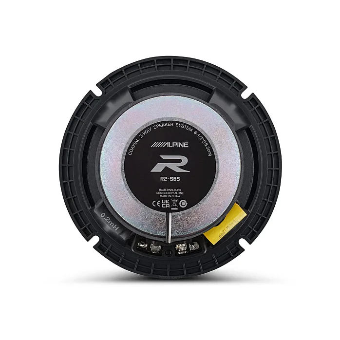 Alpine R2-S65 6.5" 2 Way Coaxial R Series 300 Watts Car Speaker