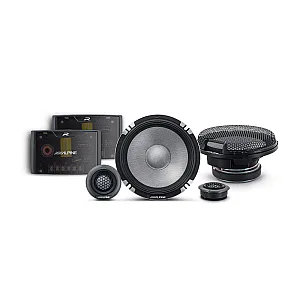 Alpine R2-S652 (16.5cm) Component 2-Way R Series Pro Speakers Peak Power 300 Watts 