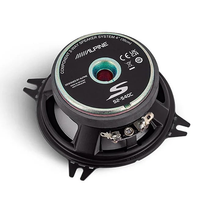 Alpine S2-S40C S-Series 10cm (4”) 2 Way Component Car Speakers