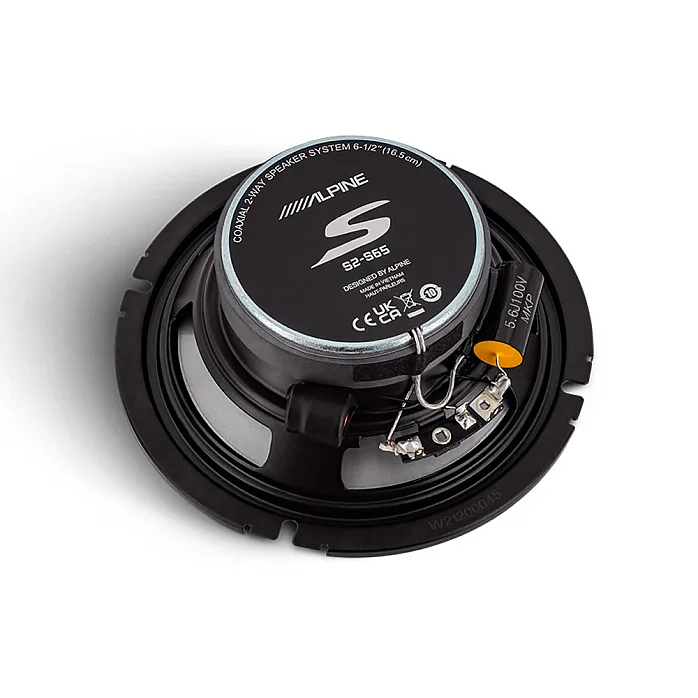 Alpine S2-S65 S-Series 16.5cm (6.5”) 2-Way Coaxial Car Speakers