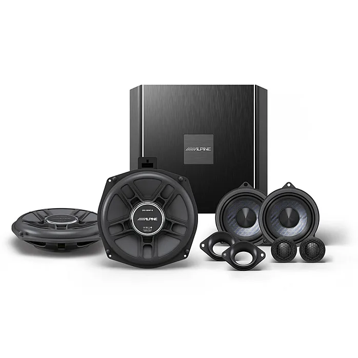 Alpine SPC-2045ABMW-HR 2 Premium Sound System Speakers, Underseat Subwoofers,12 Ch Audio Processor For RAM-Based BMW G Series