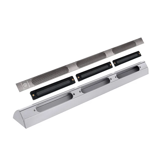 Alpine Adventure Audio SPC-L500S 20" In-Cabin Surface-Mount Ultra Slim Speaker (Long / Silver)