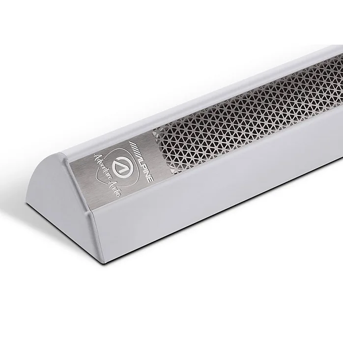 Alpine Adventure Audio SPC-L500S 20" In-Cabin Surface-Mount Ultra Slim Speaker (Long / Silver)