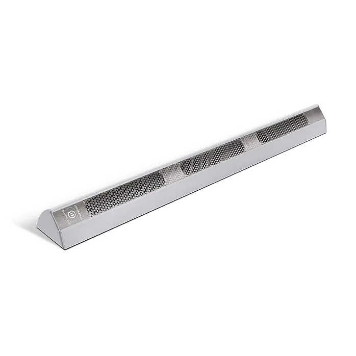 Alpine Adventure Audio SPC-L500S 20" In-Cabin Surface-Mount Ultra Slim Speaker (Long / Silver)