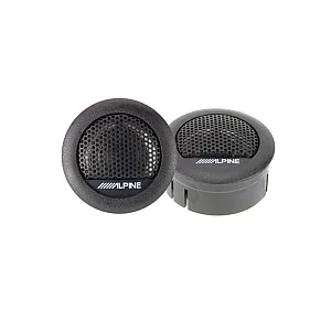 Alpine SXE-1006TW Mylar-Titanium Balanced Dome 3cm Tweeters 280W Peak Power
