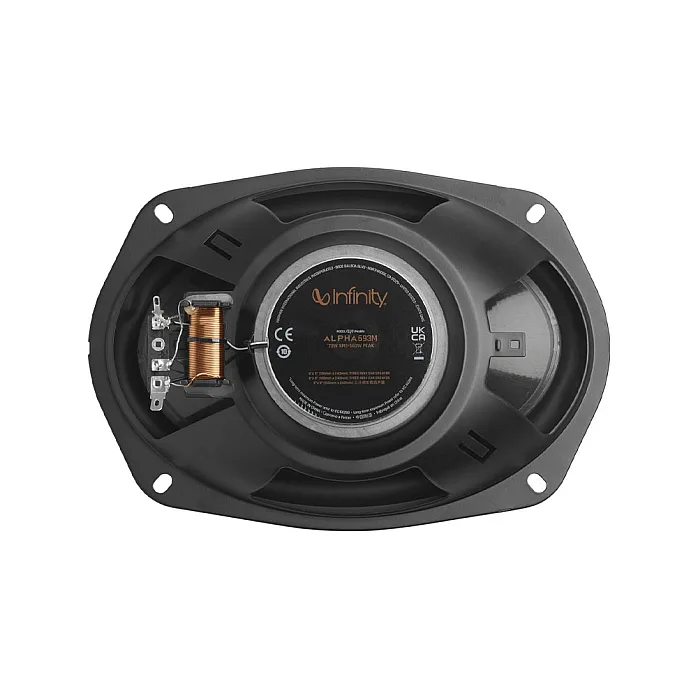 Infinity Alpha 693M 6" x 9" (15.2 x 22.9 cm) 3-Way Coaxial Car Speakers - 560 Watts