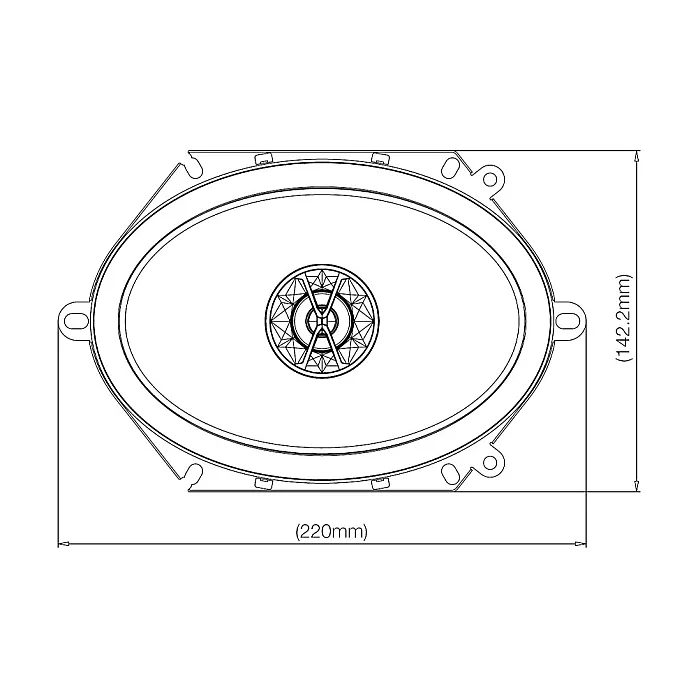 JBL Club 8620 6" x 8" 2 Way Custom Fit Coaxial Car Speakers 55W RMS