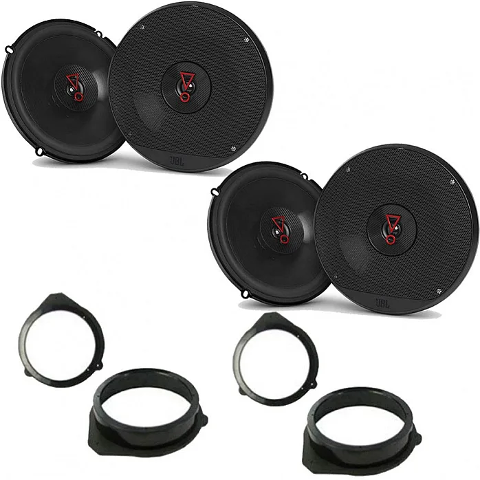 Audi A4 Avant 2001-2004 JBL 6.5" Front Door & Rear Door Speaker Upgrade Kit
