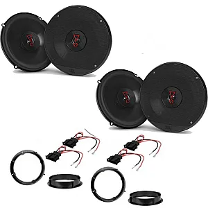 VW Golf MK6/MK7 2009-2017 JBL 6.5" Front and Rear Door Speaker Upgrade Kit