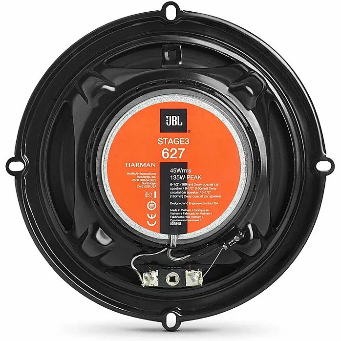 JBL STAGE3 627 6.5" 2-Way Coaxial Car Speakers 450W Total Power