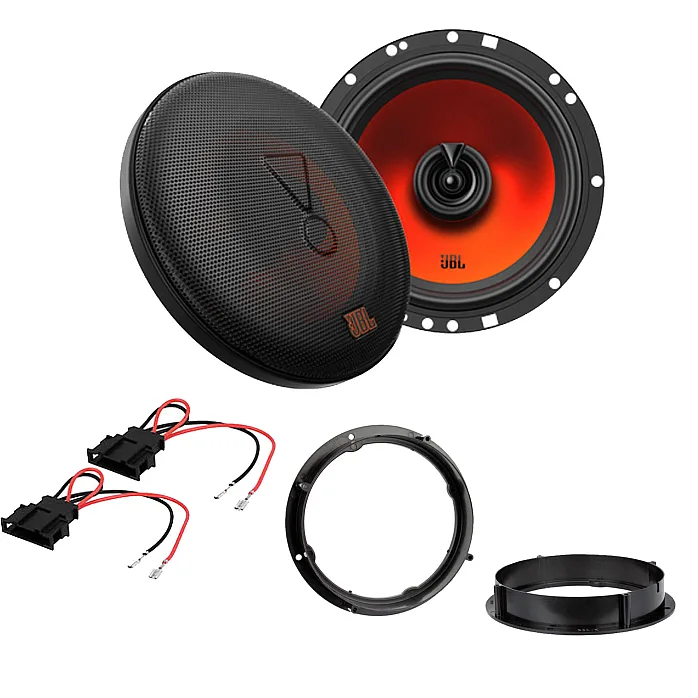VW Golf MK6/MK7 JBL 6.5" 2 Way Coaxial Front or Rear Door Speaker Upgrade Pack with Wiring Adaptors