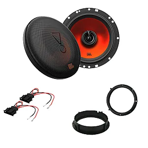 VW UP 2011 - 2014 JBL 6.5" 2 Way Coaxial Car Front Door Speaker Rings Wiring Upgrade Pack