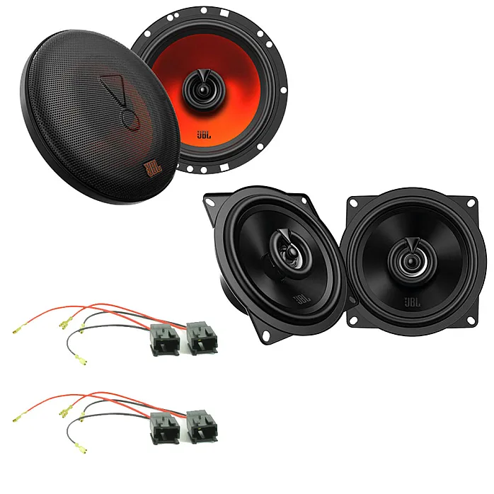 Peugeot 206 1998 - 2012 JBL 2 Way Coaxial Car Front and Rear Door Speakers Upgrade Pack