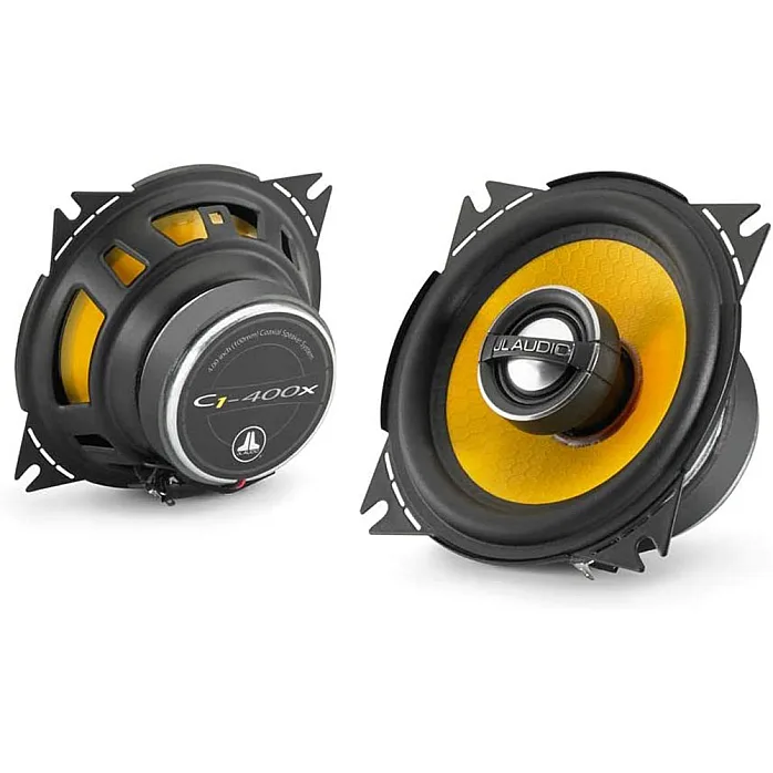 JL Audio C1-400x 4" 10cm 2-Way Car Coaxial Speakers With Sound Deadening Sheet