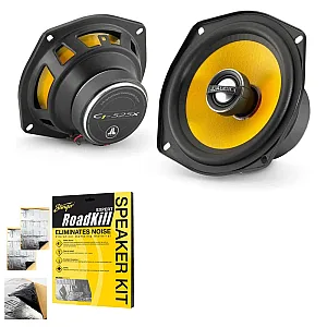 JL Audio C1-525x 5.25" 13cm 130mm 2-Way Car Coaxial Speakers With Sound Deadening Sheet