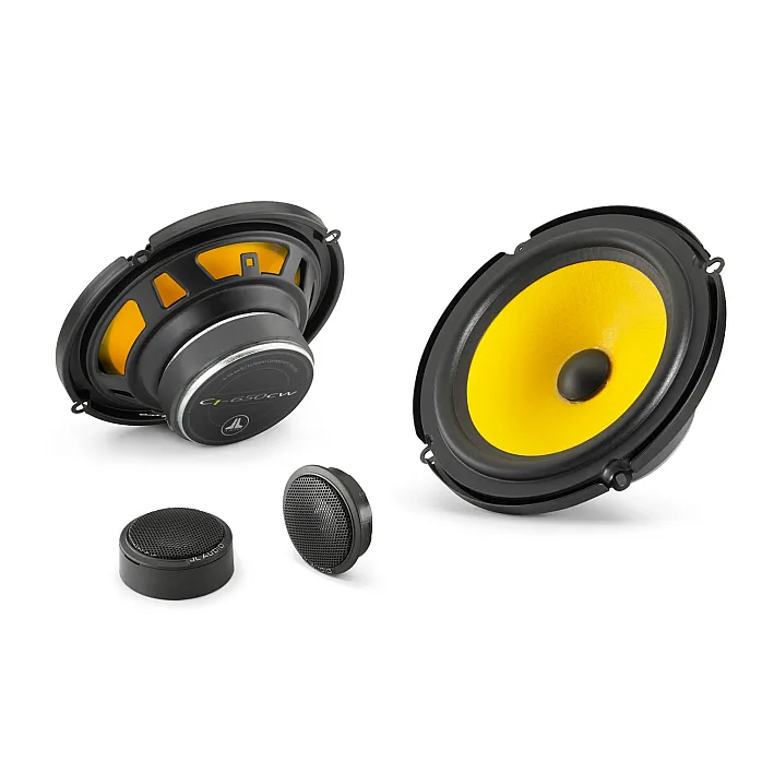 JL Audio C1-650 6.5" 16.5cm 2-Way Car Component Speaker System 50W RMS Pair With Sound Deadening Sheet