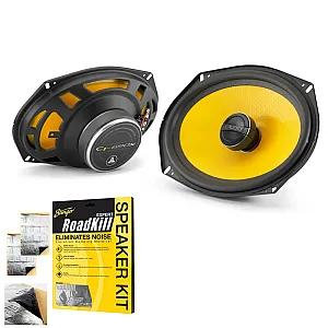 JL Audio C1-690X 6" x 9" 2-Way Coaxial Car Speaker System With Sound Deadening Sheet