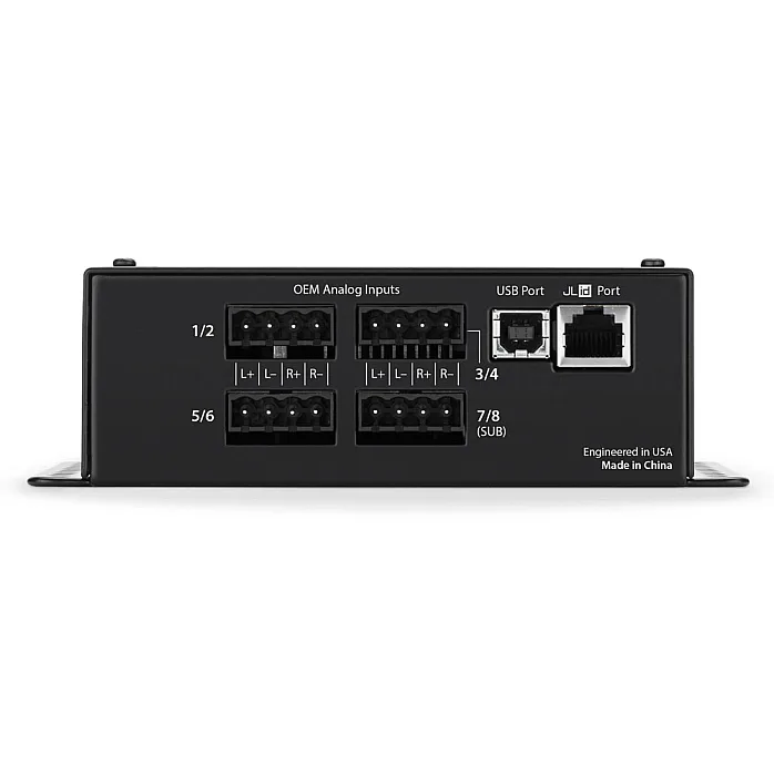 JL Audio FiX-82 Sound processor for Adding Amps and Speakers to a Factory System - 8ch Input, 2ch Outputs