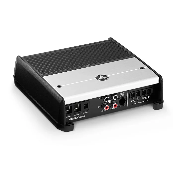 JL Audio XD200/2v2 2 Channel Class D Full-Range Car Amplifier, 200W
