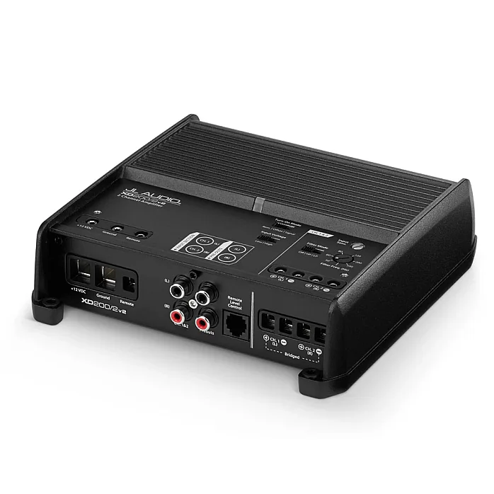 JL Audio XD200/2v2 2 Channel Class D Full-Range Car Amplifier, 200W