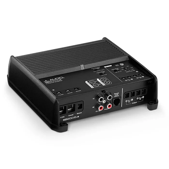 JL Audio XD200/2v2 2 Channel Class D Full-Range Car Amplifier, 200W