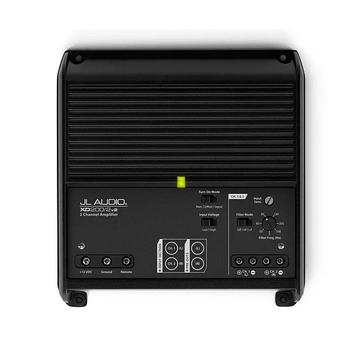 JL Audio XD200/2v2 2 Channel Class D Full-Range Car Amplifier, 200W