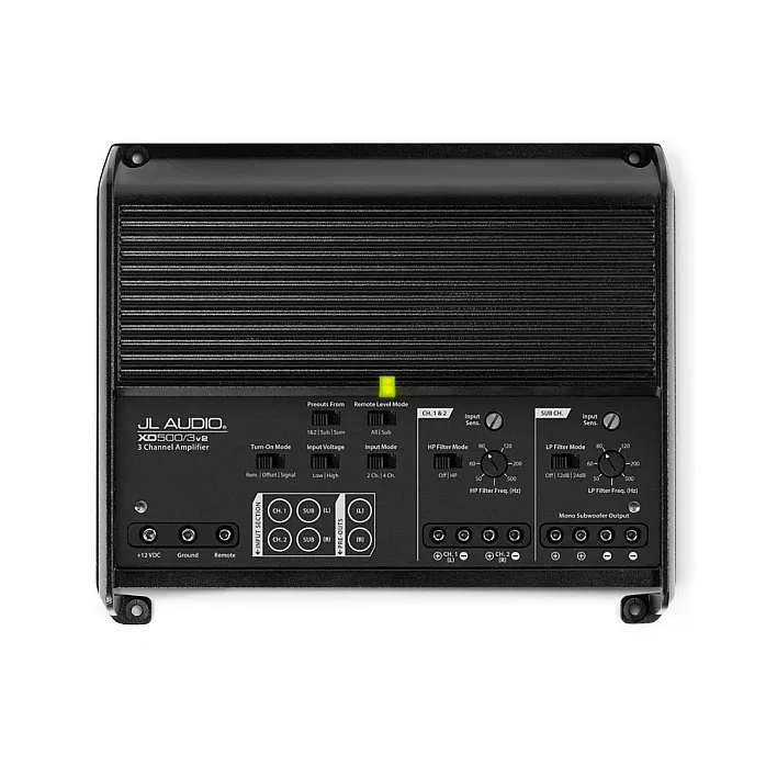 JL Audio XD500/3 - 3 Channel Class D System Car Amplifier, 500W