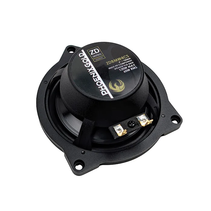 Phoenix Gold ZDBMW4CS 4” (100mm) 2-Way Component Speaker Kit For Mini With Sound Proofing Deadening Sheet