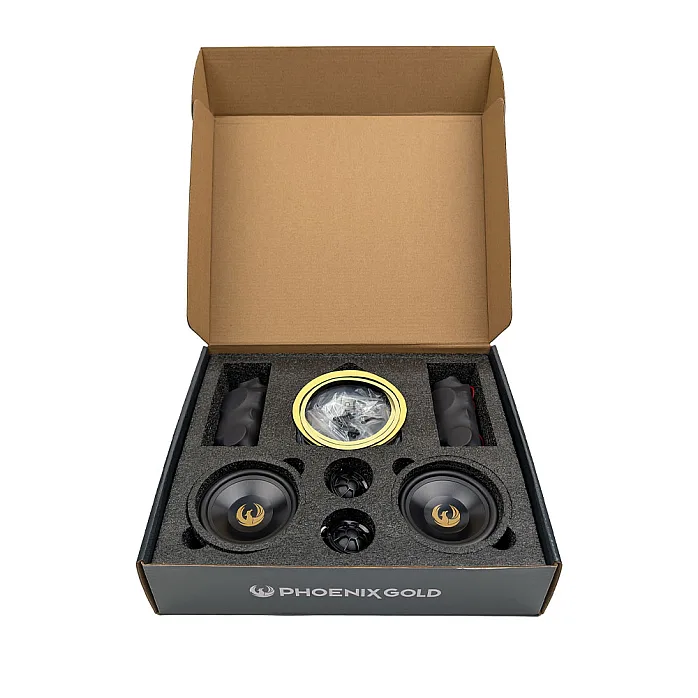 Phoenix Gold ZDBMW4CS 4” (100mm) 2-Way Component Speaker Kit For Mini With Sound Proofing Deadening Sheet