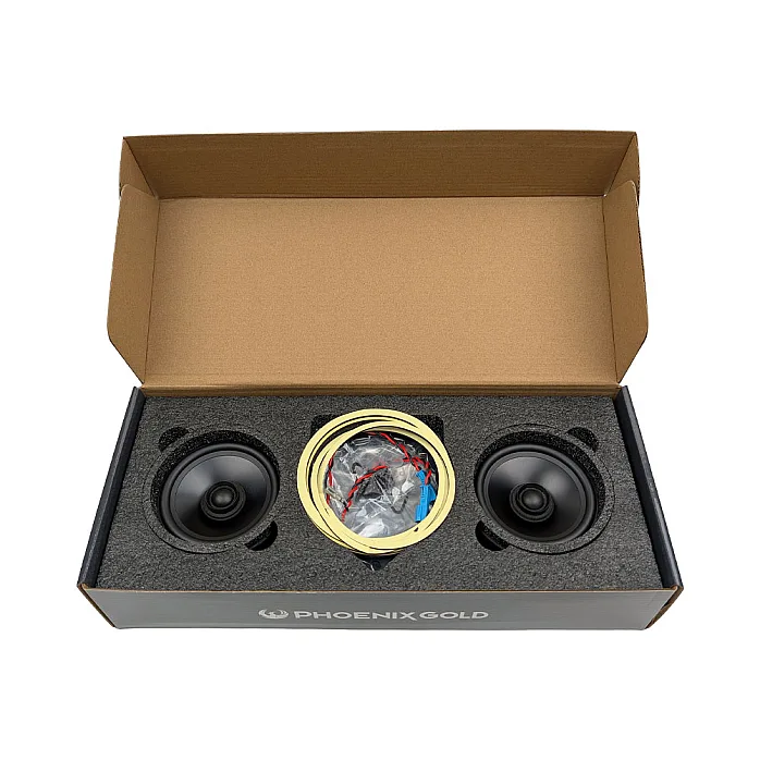 Phoenix Gold ZDBMW4CX 4” (100mm) 2-Way Coaxial Speaker Kit For Mini With Sound Proofing Deadening Sheet