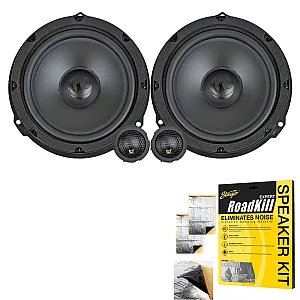 Phoenix Gold ZDSKF1 Ford Ranger 6.5″ Front or Rear Doors 2-Way Car Component Speakers With Sound Proofing Deadening Sheet