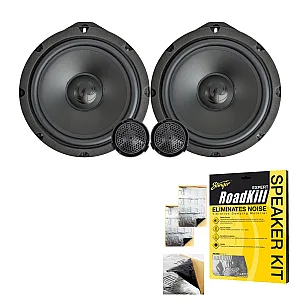 Phoenix Gold ZDSKHO1 6.5″ (165mm) 2-Way Component Car Speaker For Honda Civic With Sound Proofing Deadening Sheet