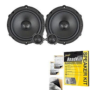 Phoenix Gold ZDSKPSA2 6.5″ (165mm) 2-Way Component Car Front Door Speaker Kit For Citroen With Sound Deadening Sheet