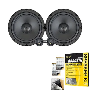 Phoenix Gold ZDSKSZ1 6.5" (165mm) 2-Way Component Car Speaker For Suzuki With Sound Proofing Deadening Sheet