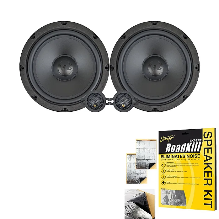 Phoenix Gold ZDSKSZ1 6.5" (165mm) 2-Way Component Car Speaker For Suzuki With Sound Proofing Deadening Sheet