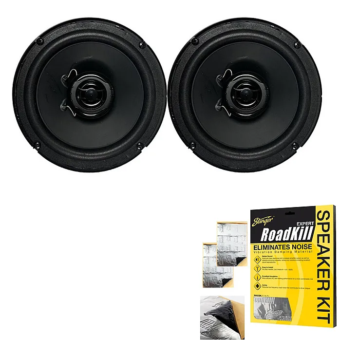 Phoenix Gold ZDSKSZ2 6.5″ (165mm) 2-Way Coaxial 100W Car Speaker For Suzuki With Sound Proofing Deadening Sheet