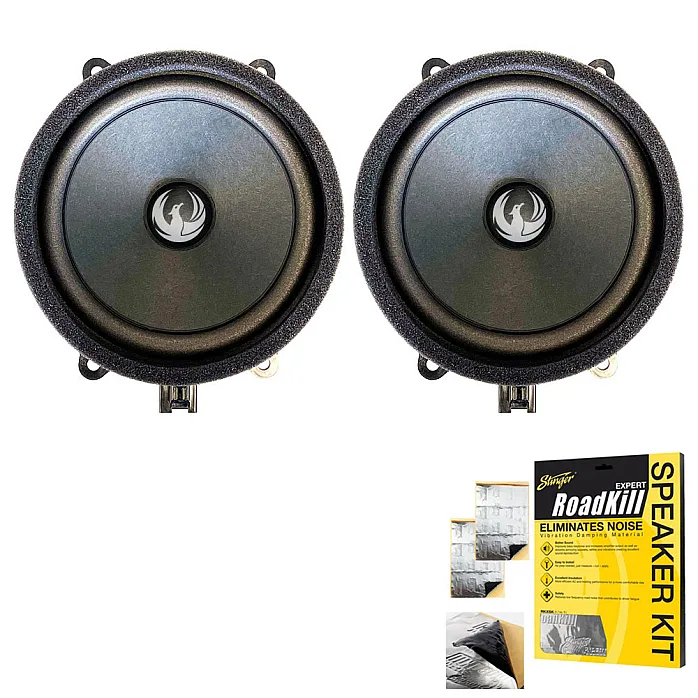 Phoenix Gold ZDSV6C Volvo Midbass 6.5" 100W Car Speakers With Sound Proofing Deadening Sheet