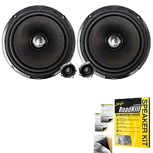Phoenix Gold ZDSW6CS 6" 2-Way Component Car Speakers With Sound Proofing Deadening Sheet