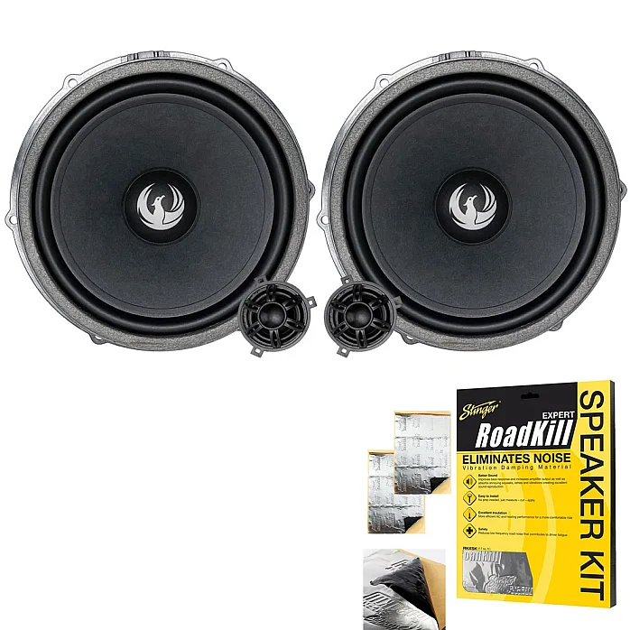 Phoenix Gold ZDSW7CS 7" 2-Way Component Car Speakers With Sound Proofing Deadening Sheet