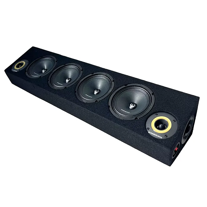 Phoenix Gold ZP65BOX 4 x 6.5" Dual Ported SPL Speaker Box 2 x 4-ohm - 850 Watts (RMS)