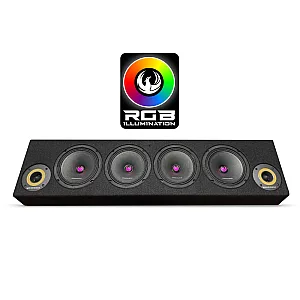 Phoenix Gold ZP65BOXRGB 4 x 6.5" Dual Ported SPL Box With RGB Lighting - 850 Watts (RMS)
