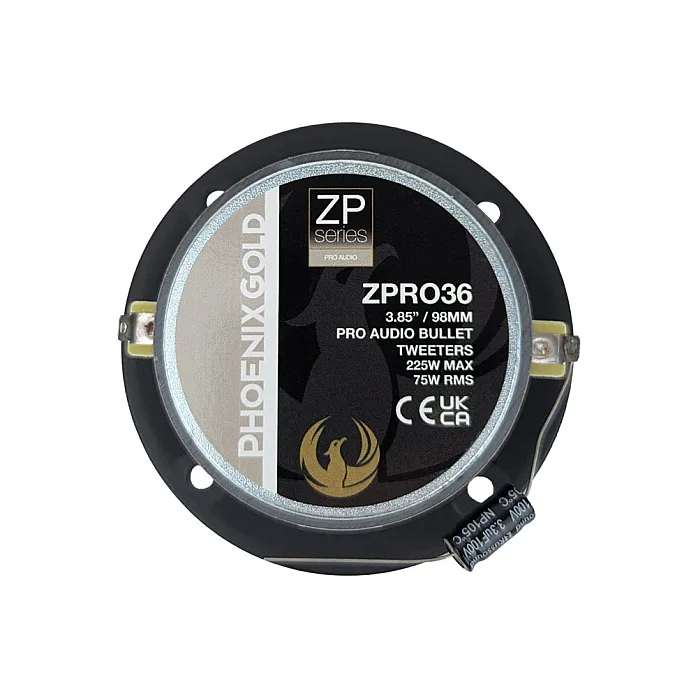 Phoenix Gold ZPRO36 3.8" Pro Audio Aluminum Diaphragm Tweeter (Pair)