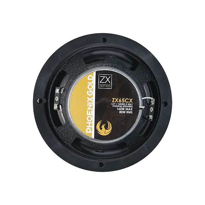 Phoenix Gold ZX65CX 6.5" 2 Way Coaxial Car Audio Speaker With Cable Filters