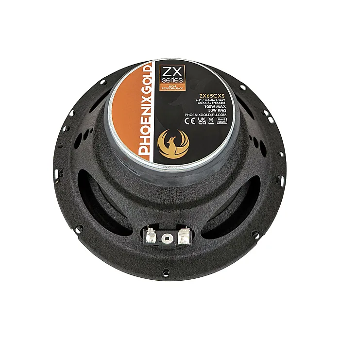 Phoenix Gold ZX65CXS 6.5" 2 Way Coaxial Car Audio Speaker With Cable Filters