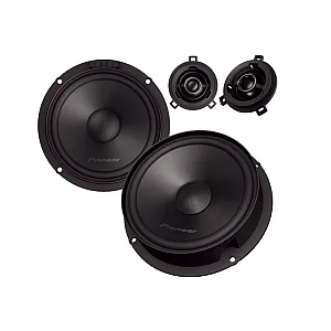 Pioneer TS-Q160C-VW 6.5" (16.5cm) 2 Way Custom Fit Component Speaker System For Volkswagen
