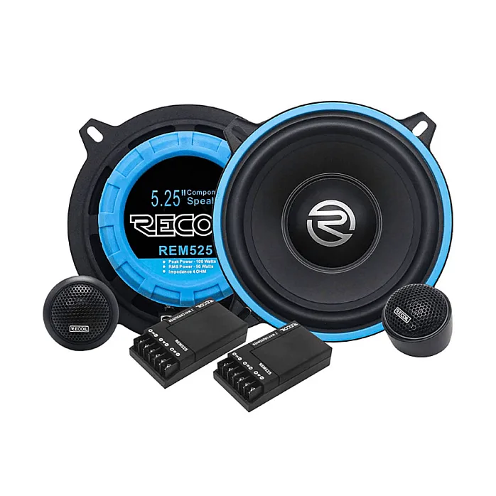 Recoil REM525 (5.25") 130mm Component Car Speaker System 200W Pair