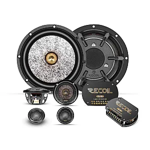 Recoil SAM365 6.5" 3 Way Component Car Speaker System
