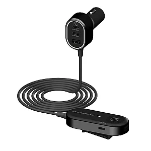 Scosche CPD100EX-SP PowerVolt 100 6 Port 100W USB-C & USB-A Car Charger with Extension