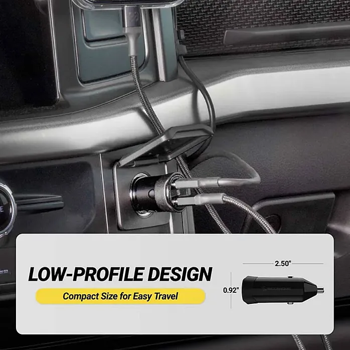 Scosche CPDCC40M-SP PowerVolt PD40 Dual Port USB-C Power Delivery Car Charger